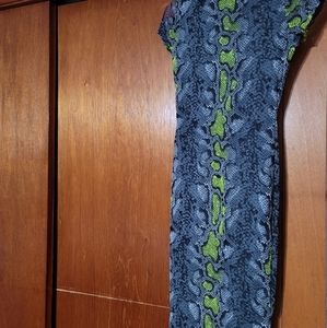 Midi dress snake